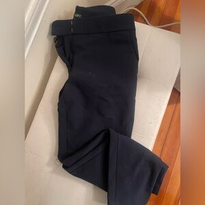 Loft Navy Blue Skinny Stretch Twill Pants - Size 6 - Like New